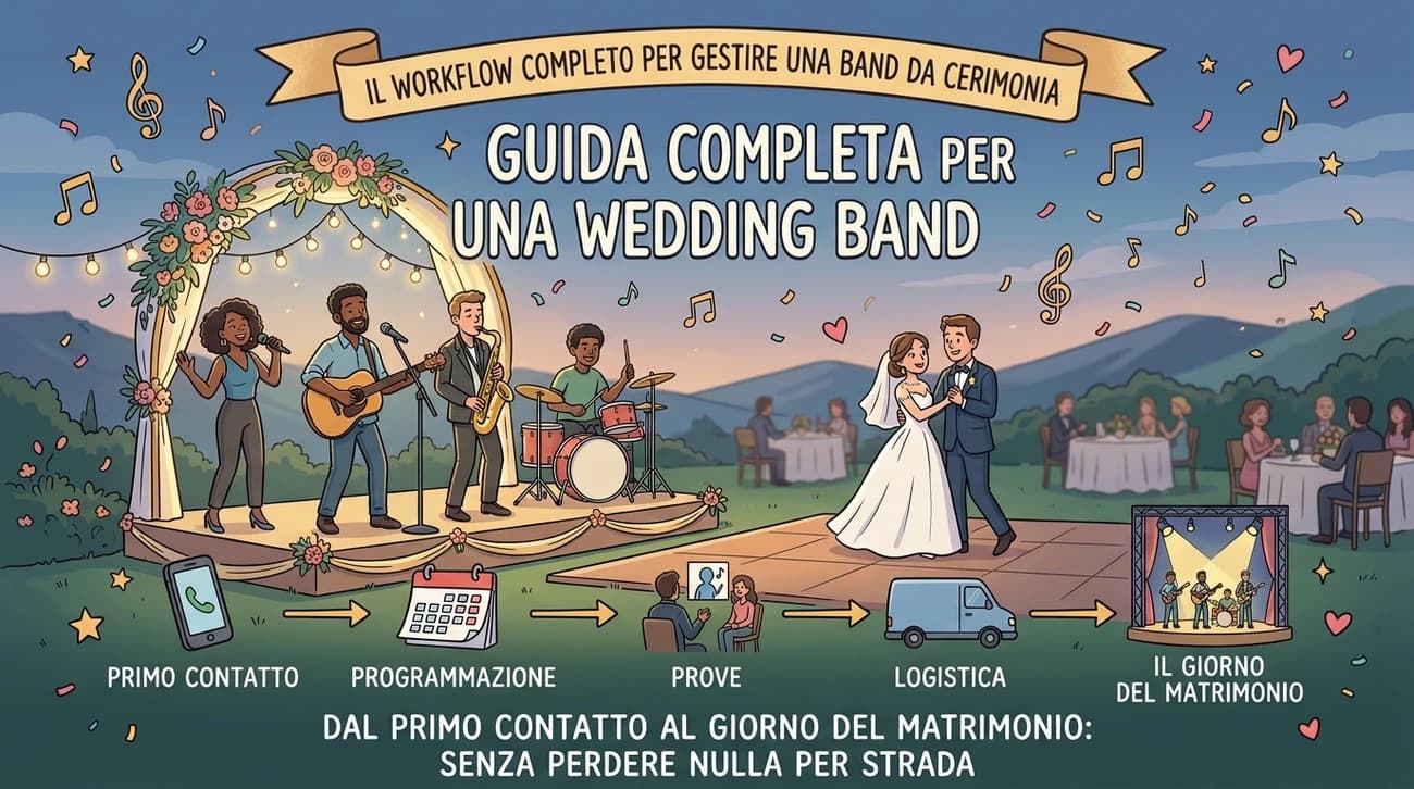 Guida completa per organizzare una wedding band